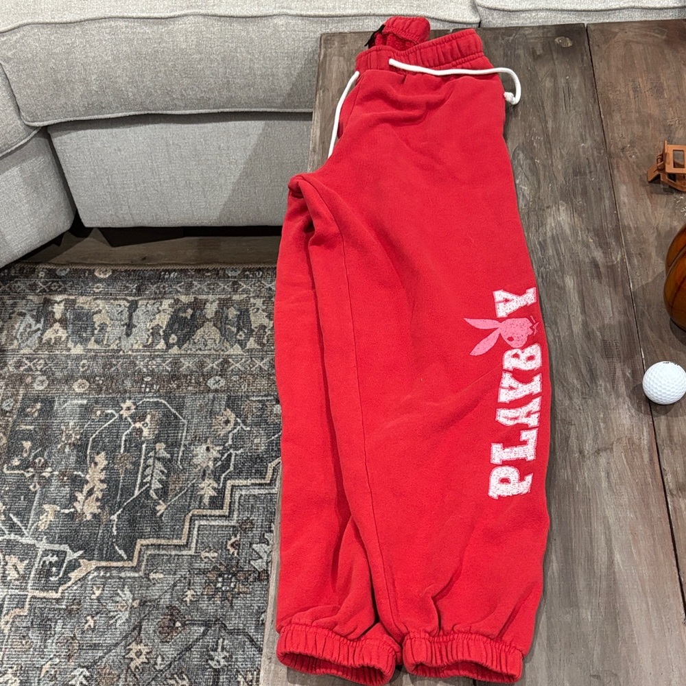 PLAYBOY Red Sweatpants